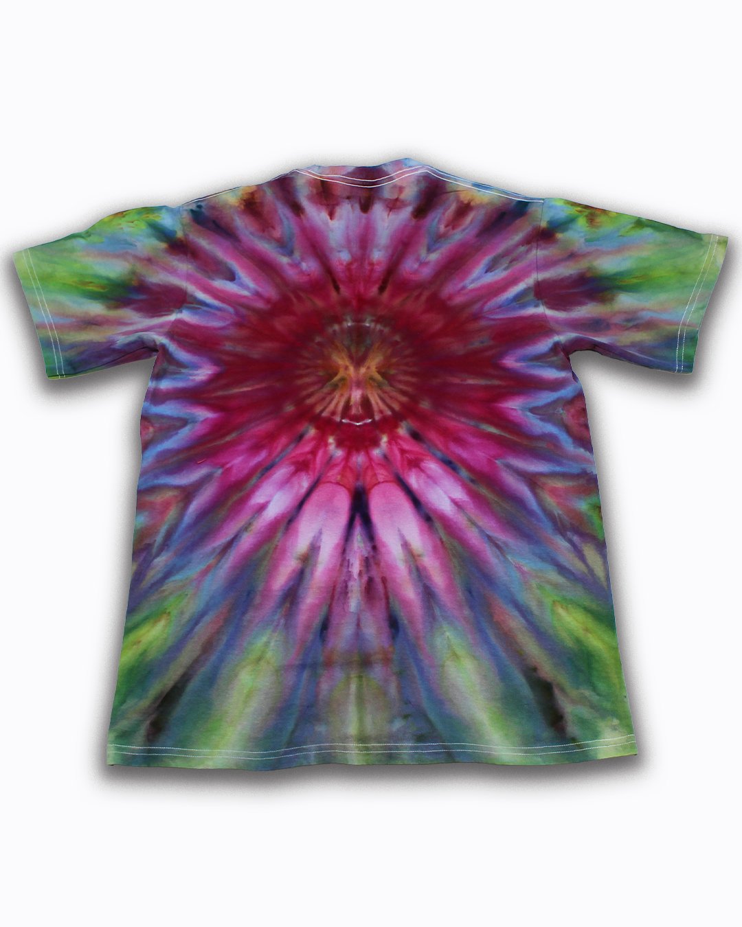 Men's Plus Size Warrior Outbreak Tie-Dye Crewneck T-Shirt Shorts Suit