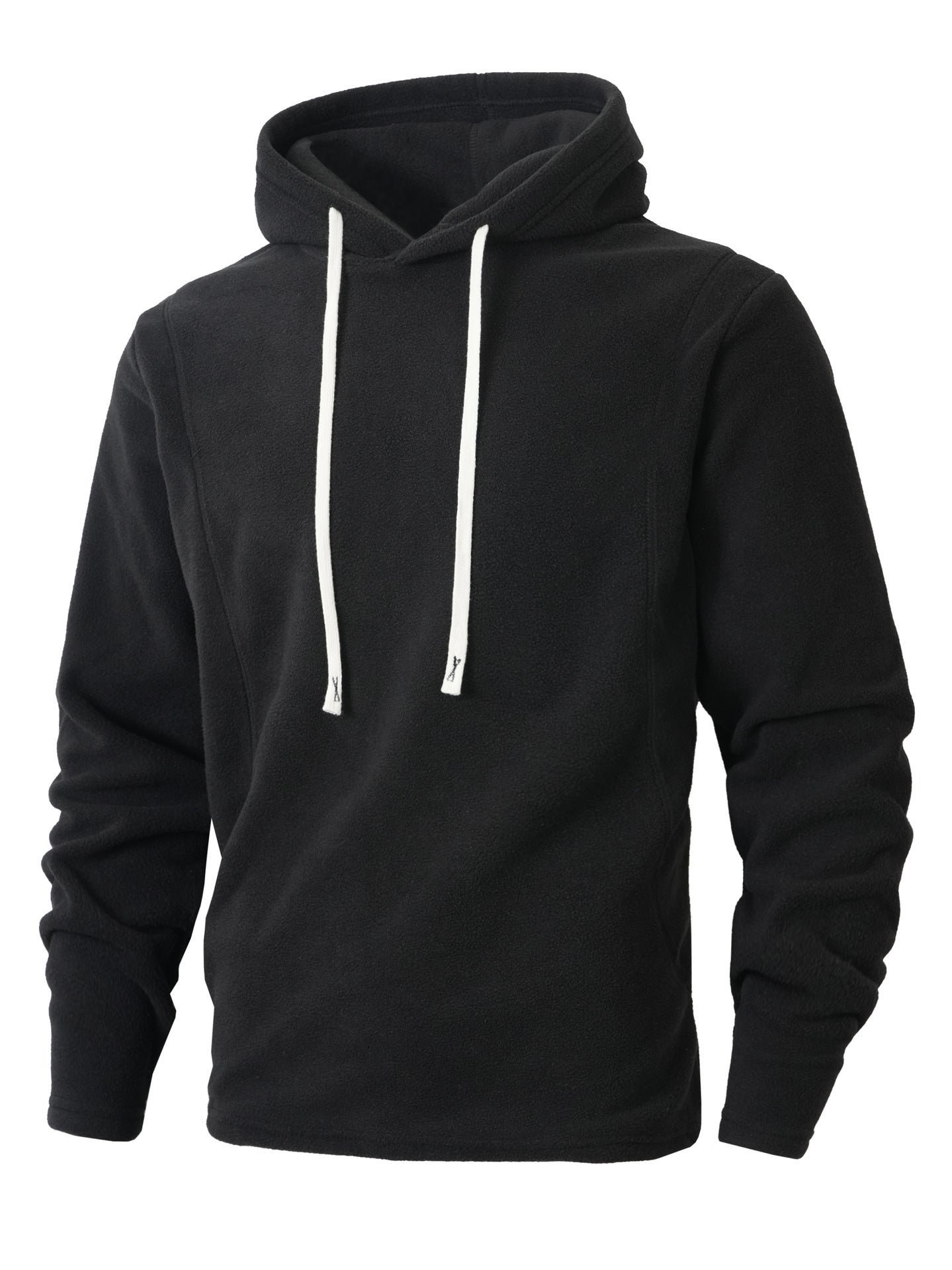 S-2XL Autumn And Winter Hooded Men's Casual Coral Fleece Sweatshirt Coat
