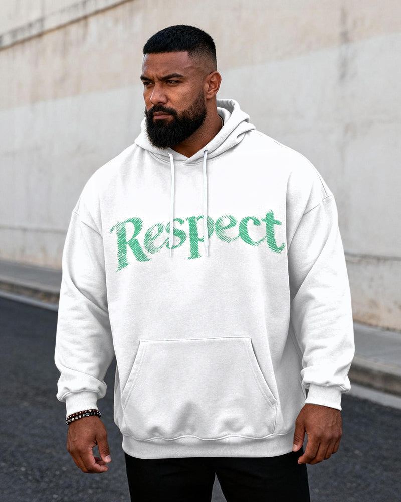 Big & Tall Men's Respect Graffiti-Print Hoodie