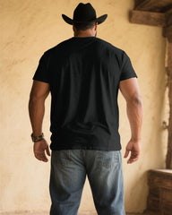 Men's Plus Size Solid Color Cotton Blend Multi Color Choice V-Neck Short Sleeve T-Shirt