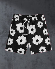 Plus Size Men's Flower Summer Shorts