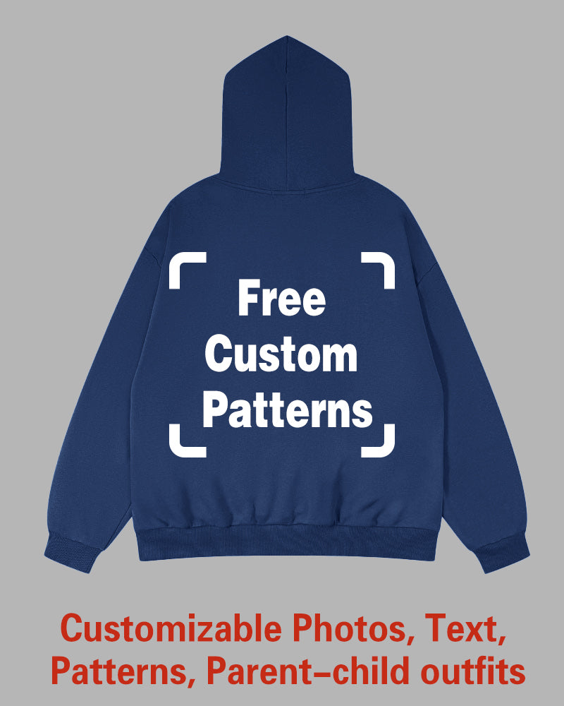 Custom Plus Size Hoodie (You Can Upload Pictures, Text, Logo, Etc. To Customize Your Interesting Hoodie)