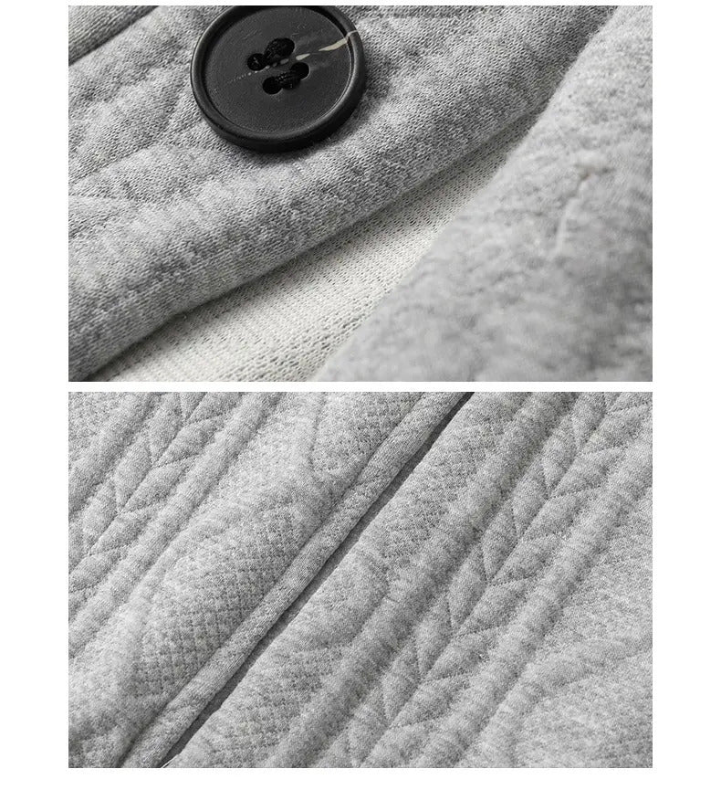 Men’s Plus-Size Loose-Fit Knitted Cardigan