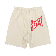 Men's Big & Tall Saint Loose Sweat Shorts with Elastic Waist Drawstring