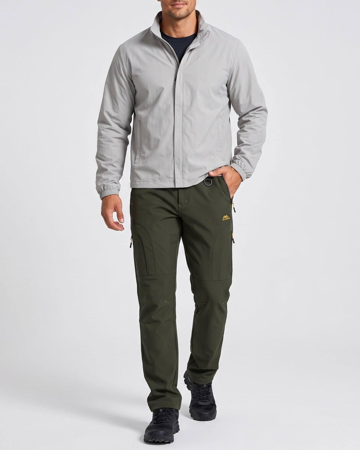 Men's winter basic warm trousers
