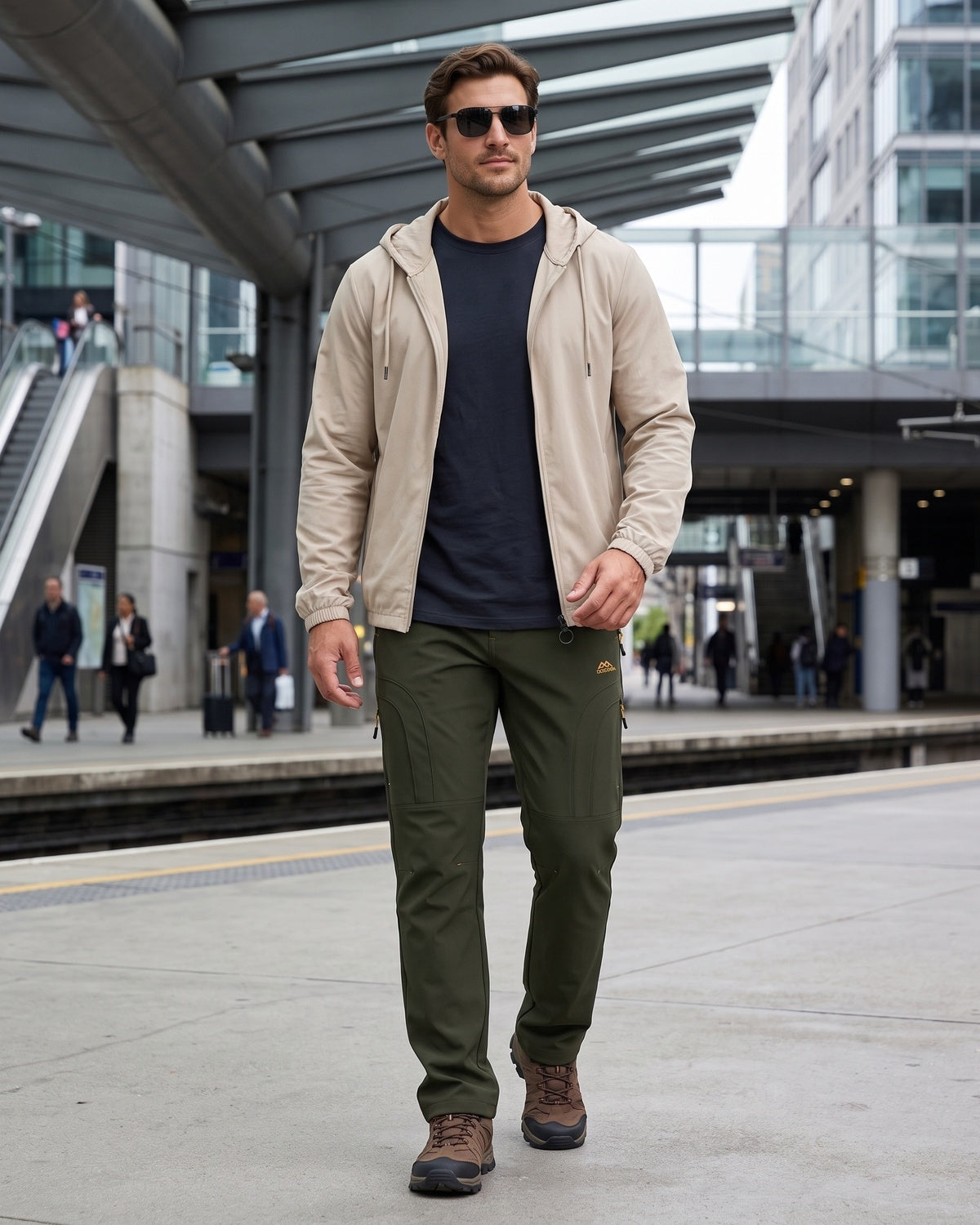 Men's winter basic warm trousers