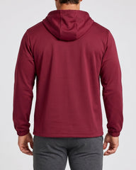 Men's solid color pullover hooded jacket
