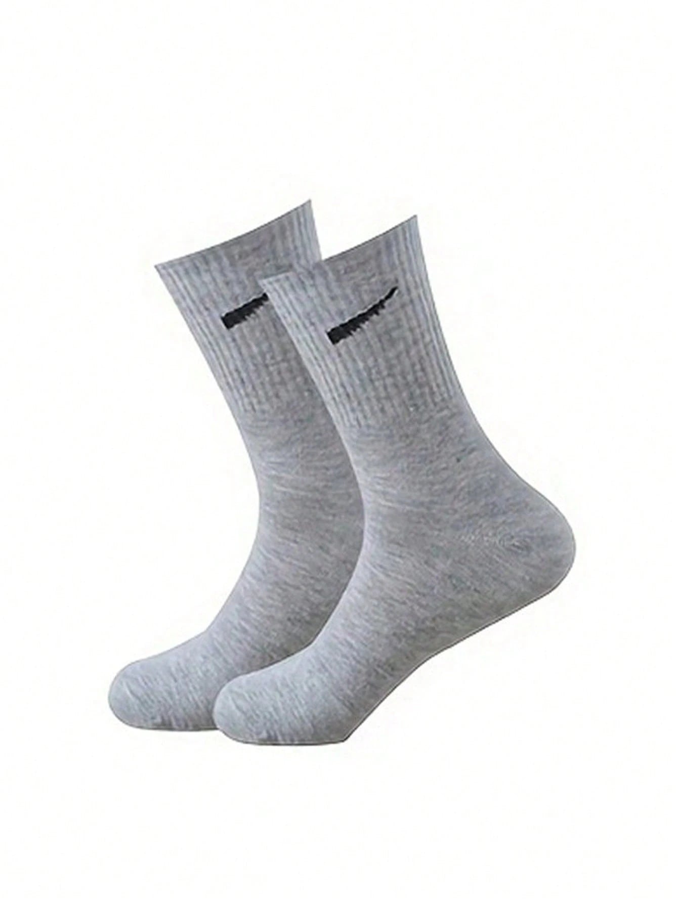 5 Pairs/10 Pairs Men/Women Solid Color Ankle Socks, Black & White & Grey, Versatile Crew Socks For All Seasons, Fall
