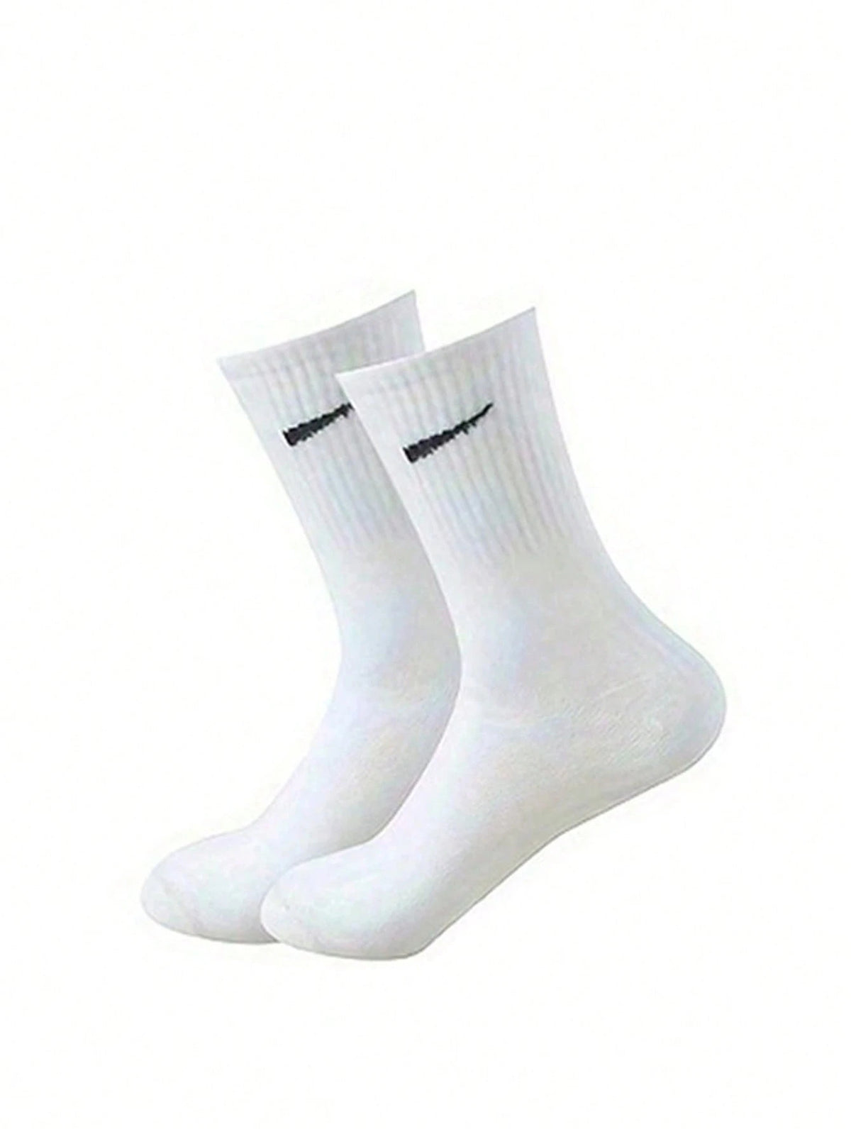 5 Pairs/10 Pairs Men/Women Solid Color Ankle Socks, Black & White & Grey, Versatile Crew Socks For All Seasons, Fall