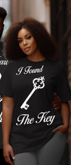 Couple Plus Size My Heart Locks the Key Round Neck Short Sleeve T-Shirt