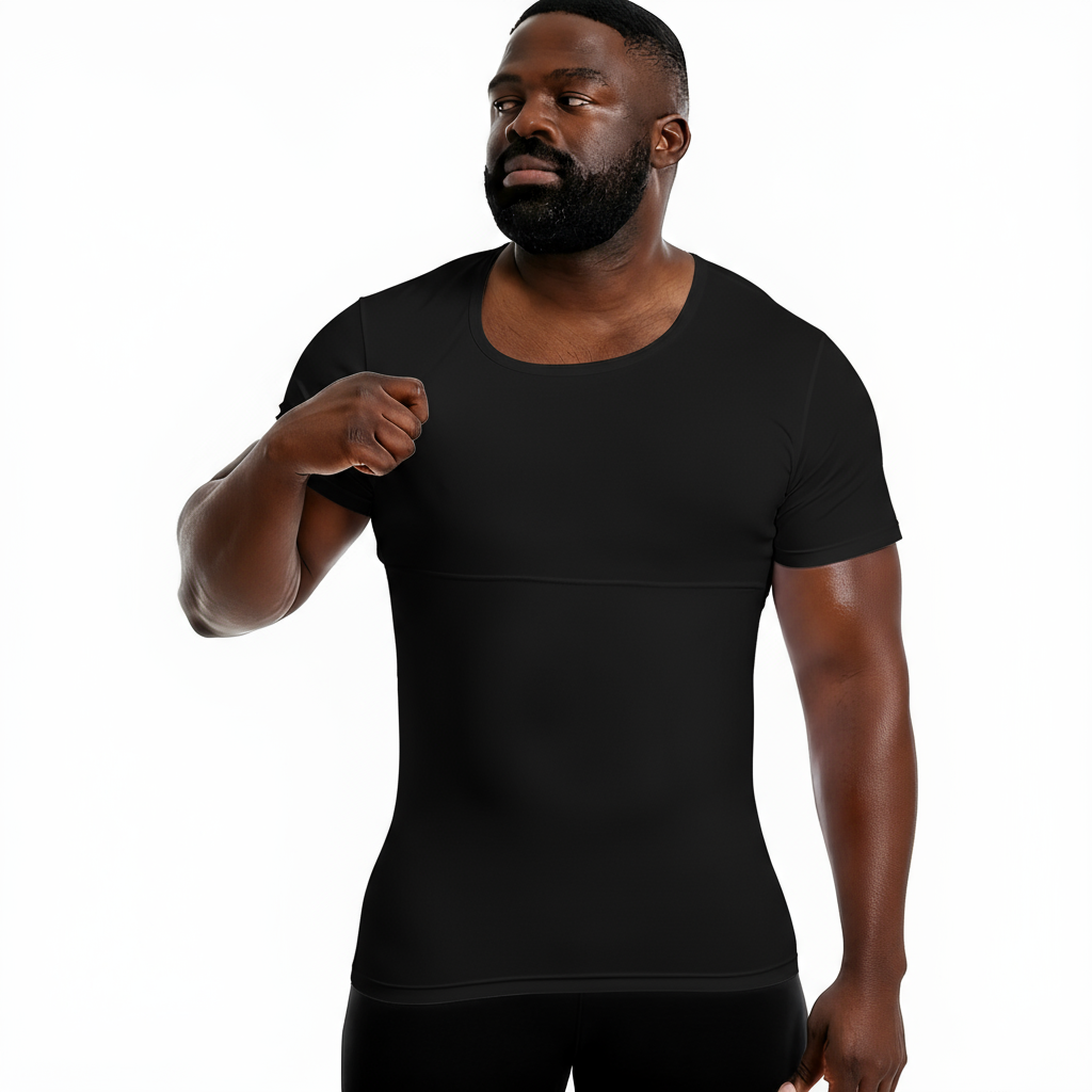 L-4XL Big & Tall Men's Abdominal And Chest Vest | Body Shaping Underwear Compression Vest |