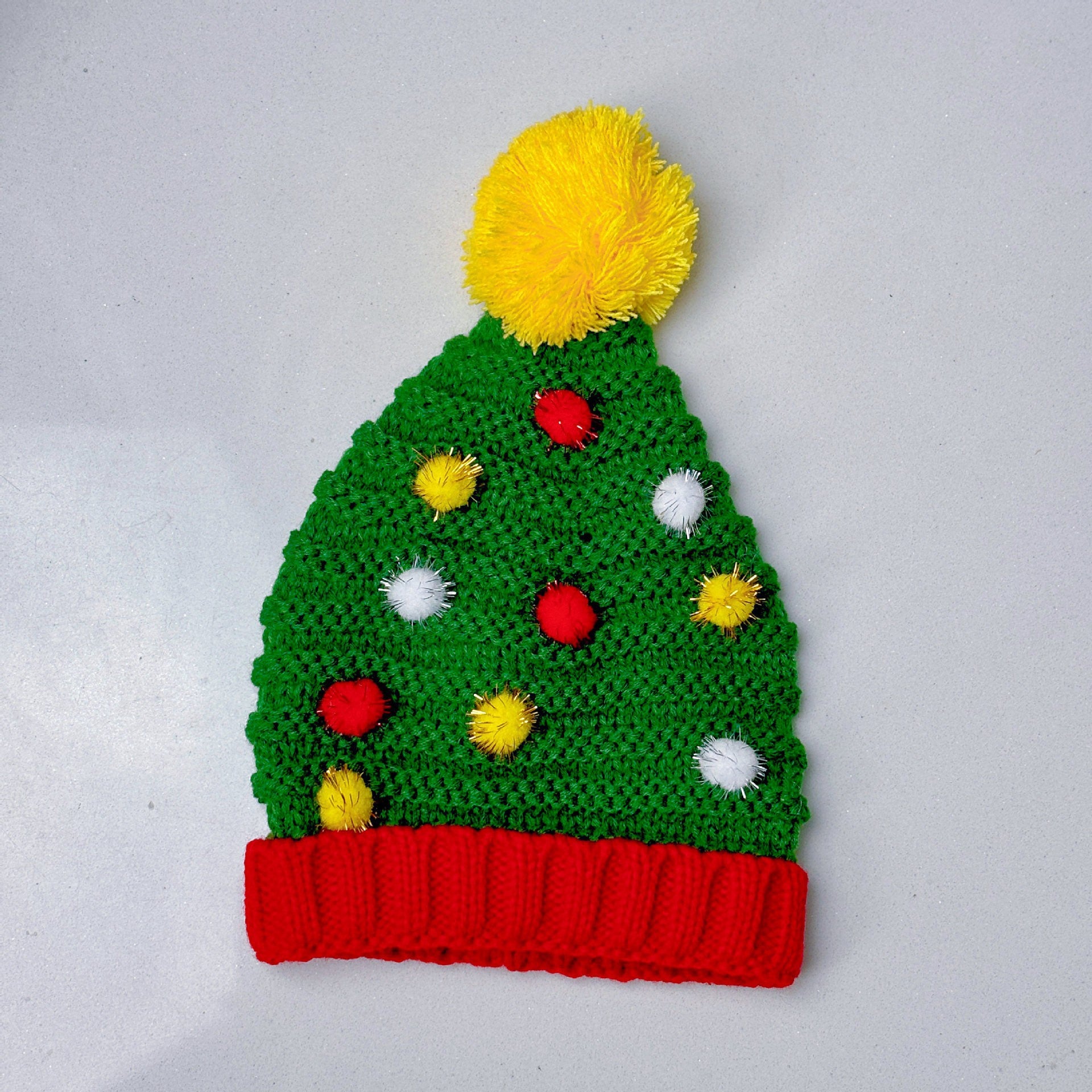 Autumn And Winter Bell Knitted Wool Christmas Hat Gift