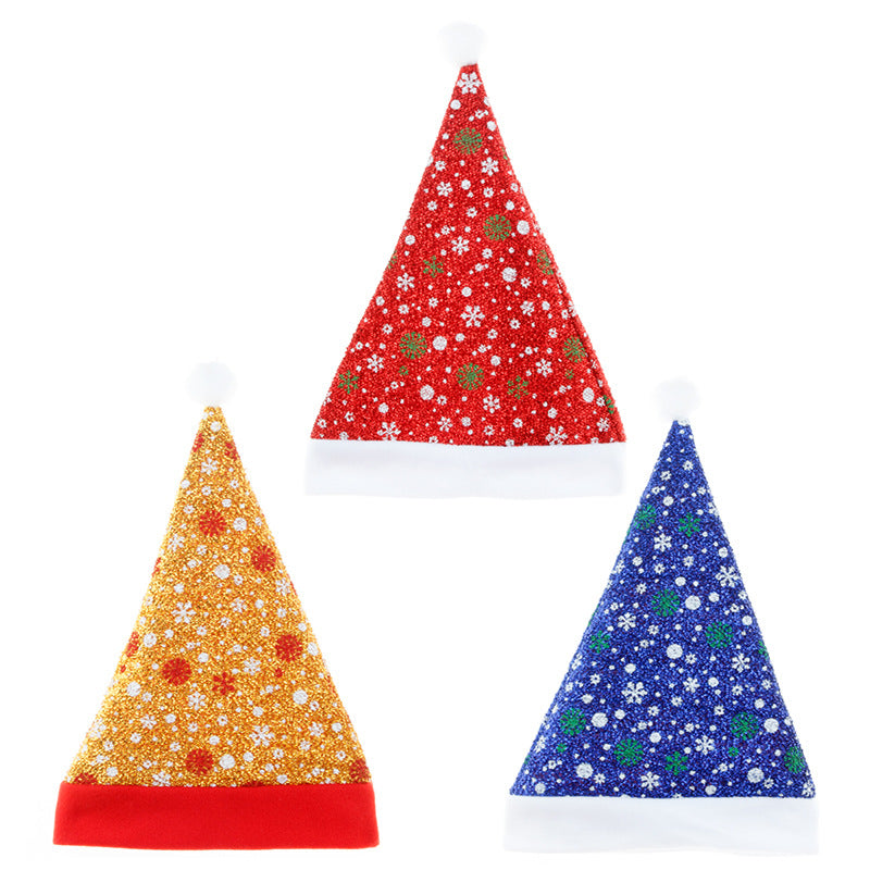 Color Snowflake Christmas Hat Party Headwear