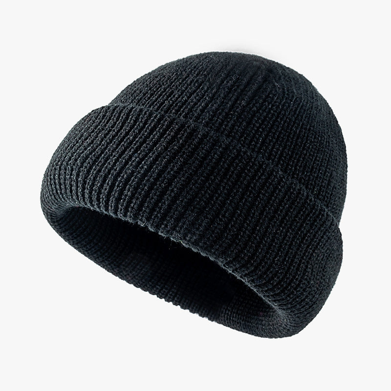 Solid Color Knitted Outdoor Cold-proof Wool Hat