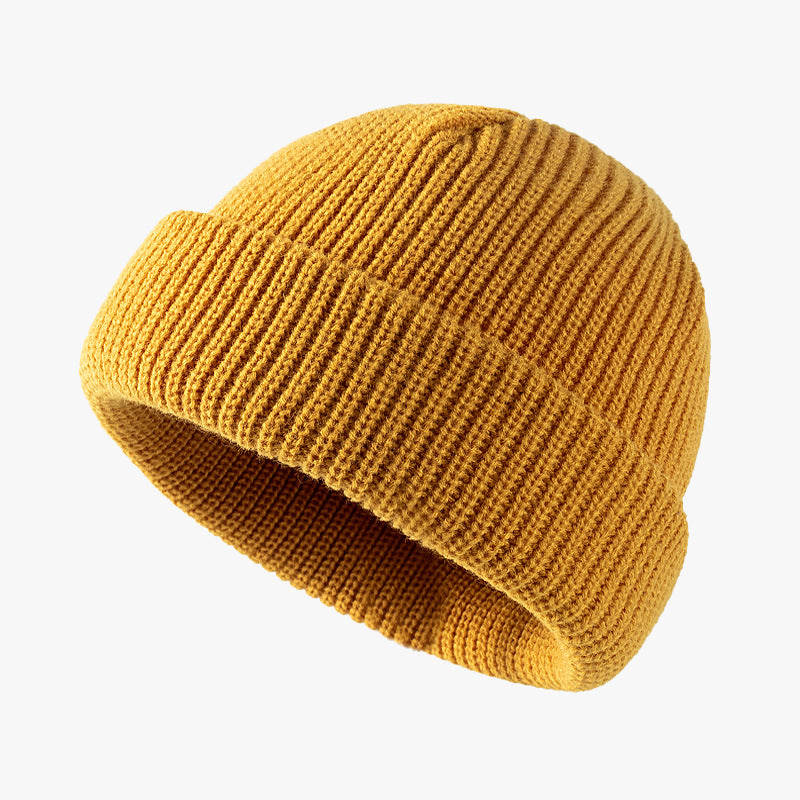 Solid Color Knitted Outdoor Cold-proof Wool Hat