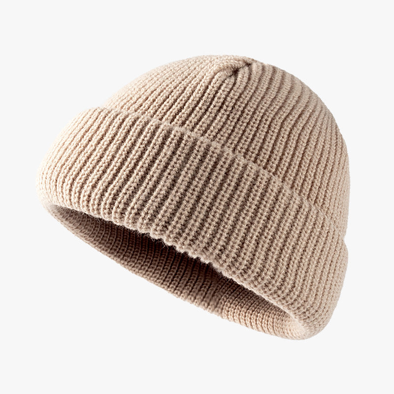 Solid Color Knitted Outdoor Cold-proof Wool Hat