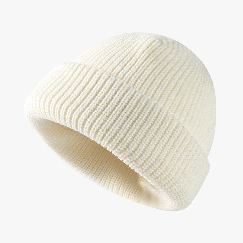 Solid Color Knitted Outdoor Cold-proof Wool Hat