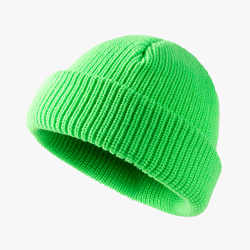 Solid Color Knitted Outdoor Cold-proof Wool Hat
