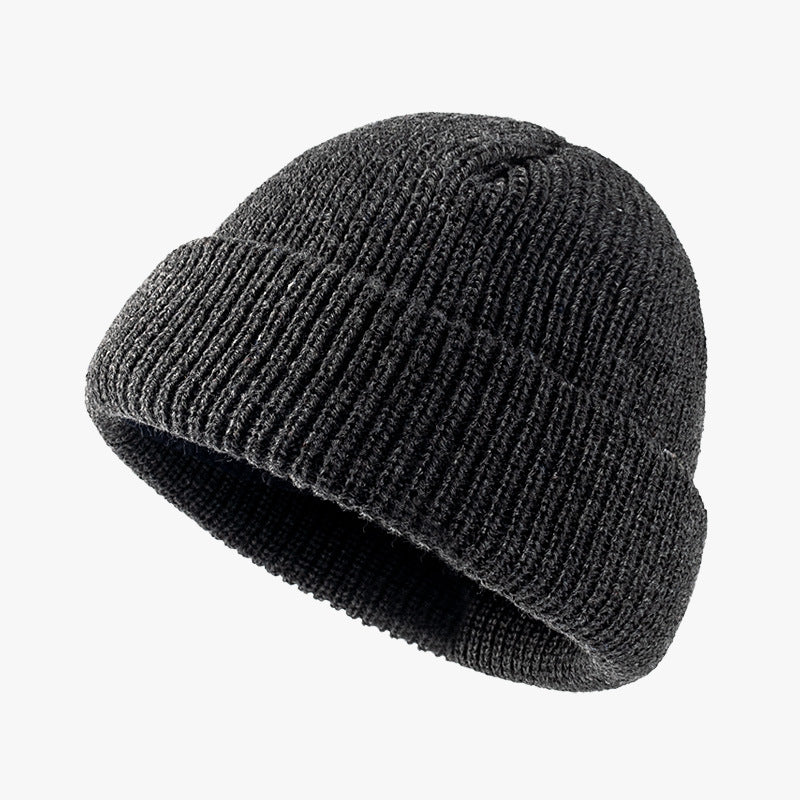 Solid Color Knitted Outdoor Cold-proof Wool Hat