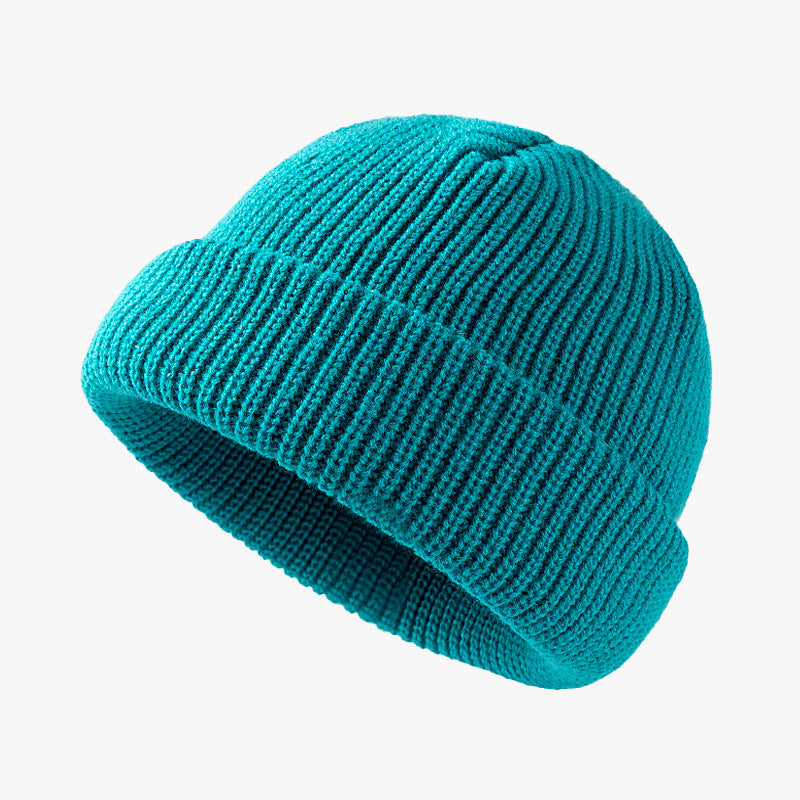 Solid Color Knitted Outdoor Cold-proof Wool Hat