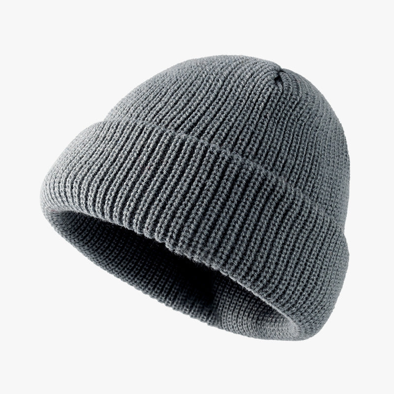 Solid Color Knitted Outdoor Cold-proof Wool Hat