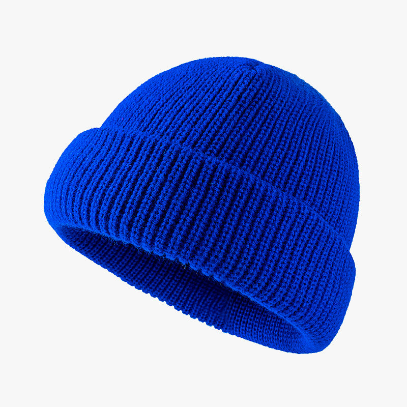 Solid Color Knitted Outdoor Cold-proof Wool Hat