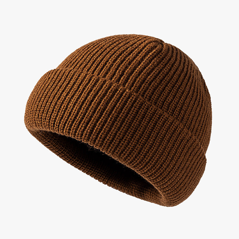 Solid Color Knitted Outdoor Cold-proof Wool Hat