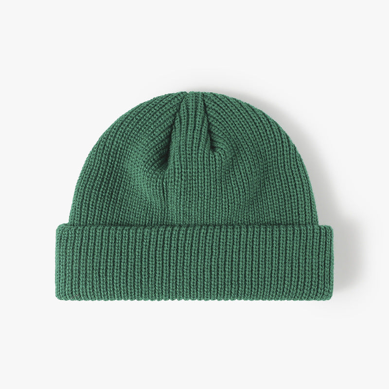 Solid Color Knitted Outdoor Cold-proof Wool Hat