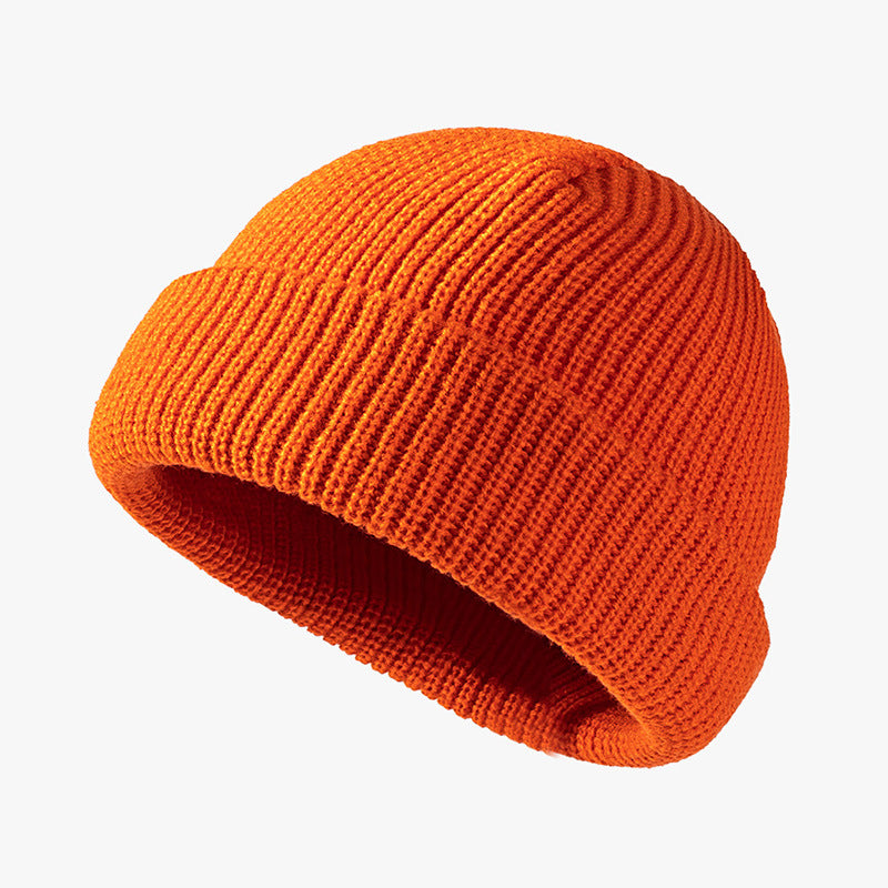 Solid Color Knitted Outdoor Cold-proof Wool Hat