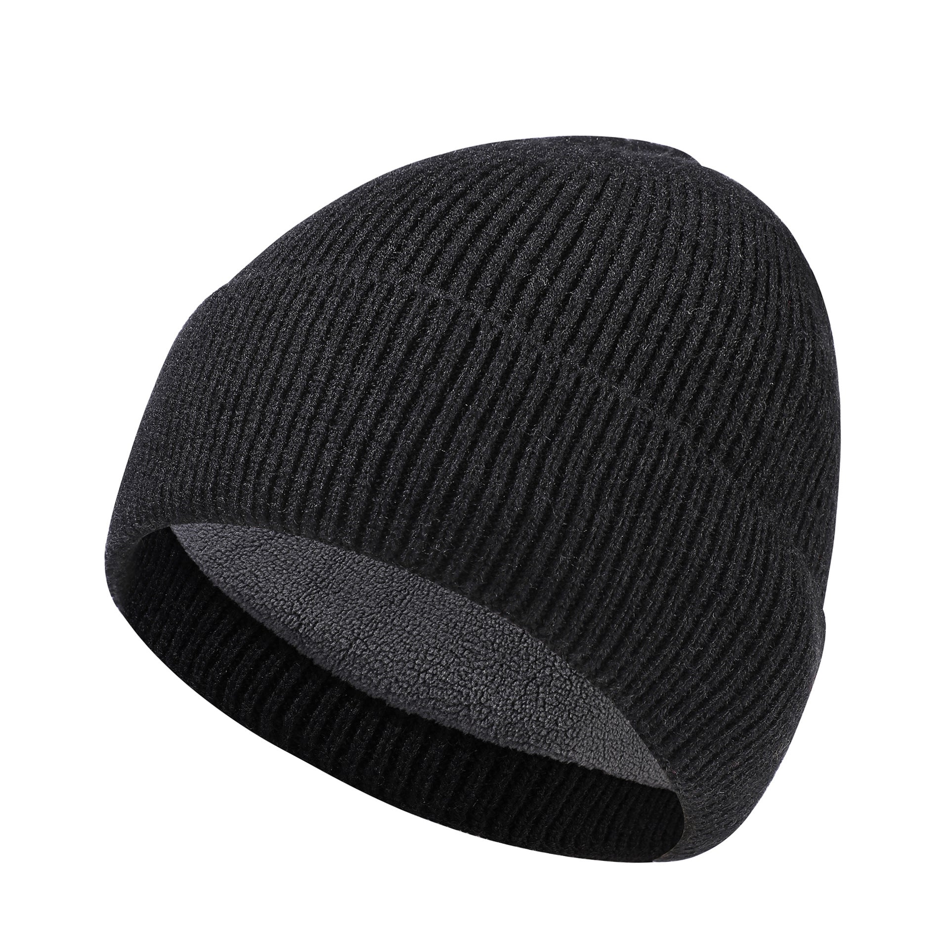 Simple All-match Thickened Knitted Wool Hat