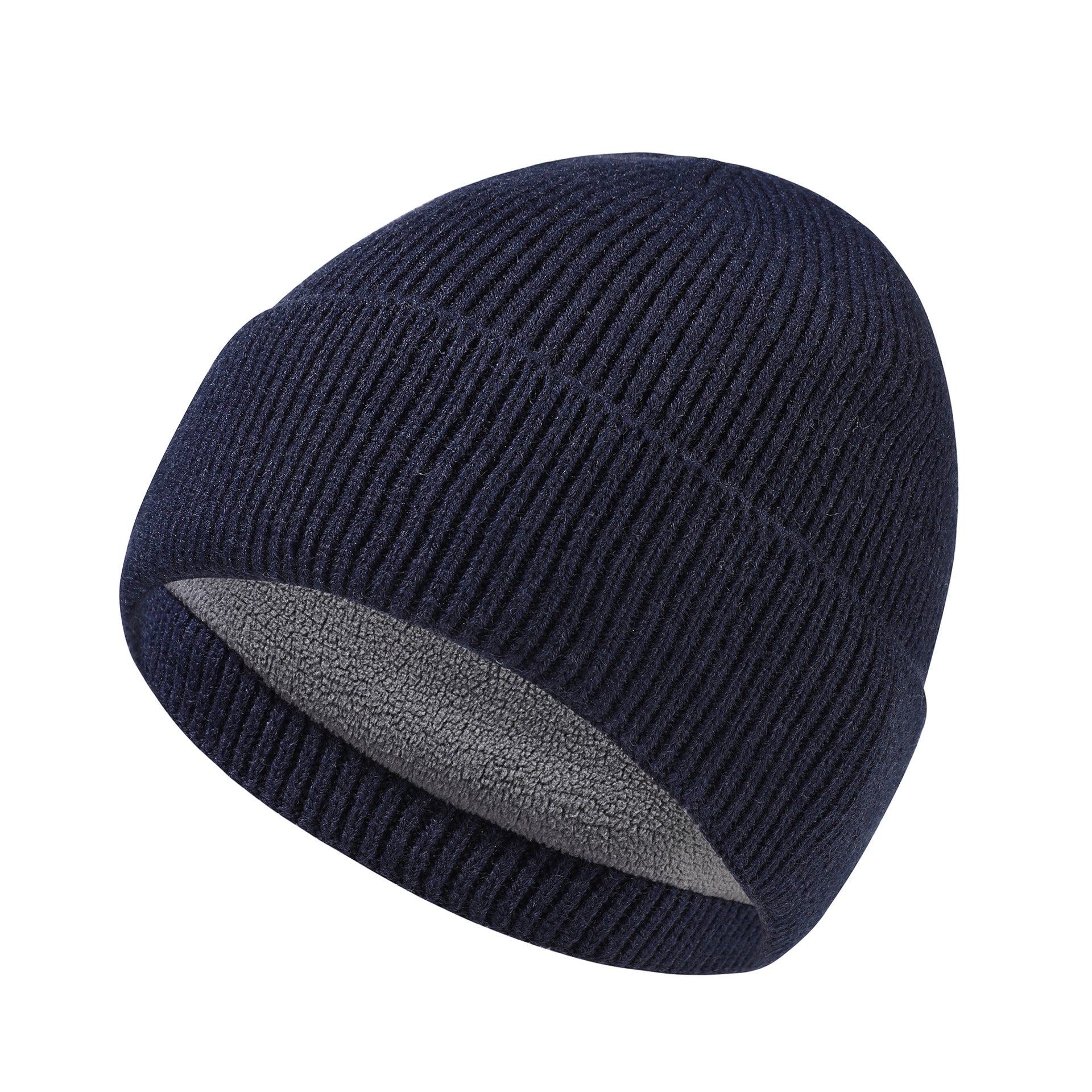 Simple All-match Thickened Knitted Wool Hat