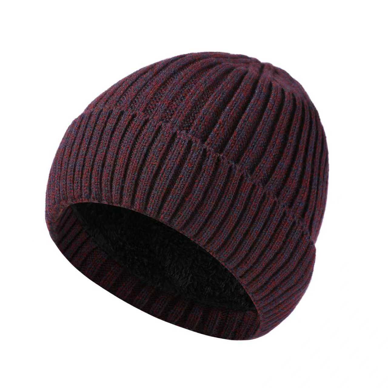 Autumn And Winter Solid Color Wool Hat Melon Skin Hat