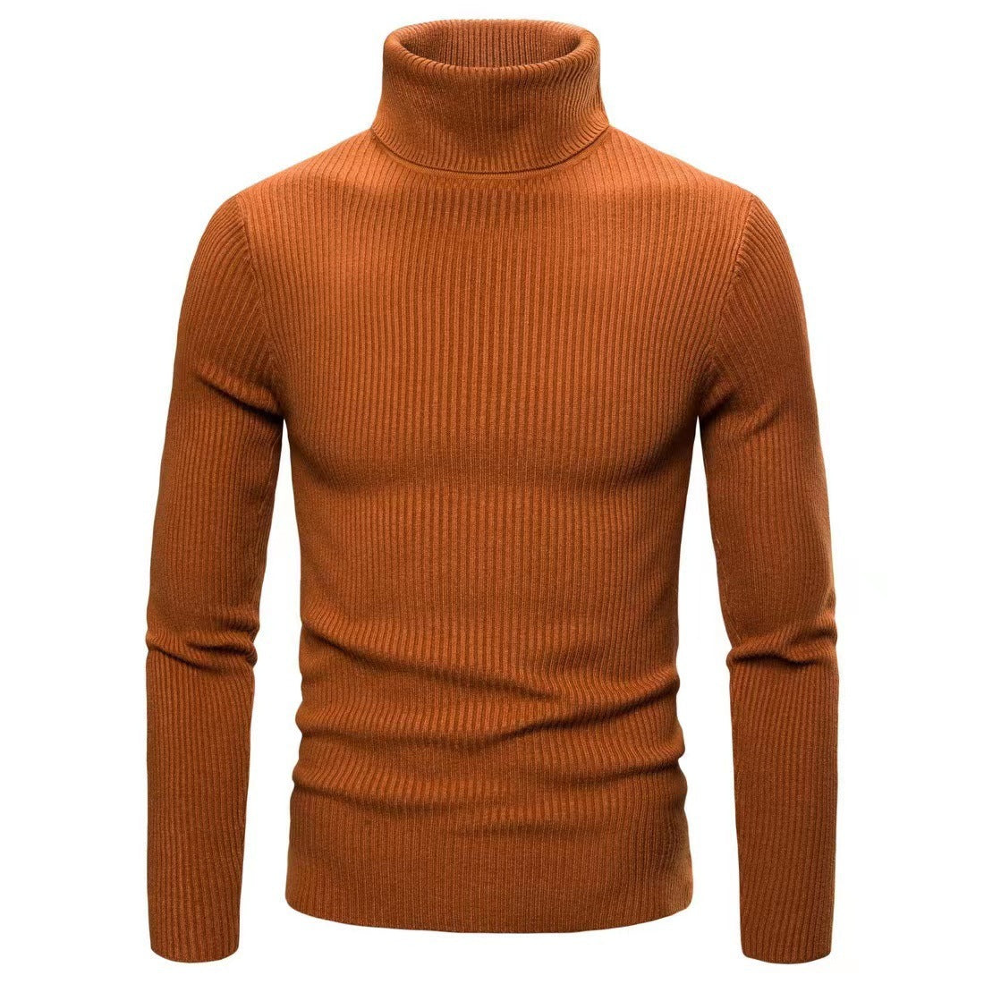 Big & Tall Men's Solid Color Turtleneck Base Sweater M-5XL