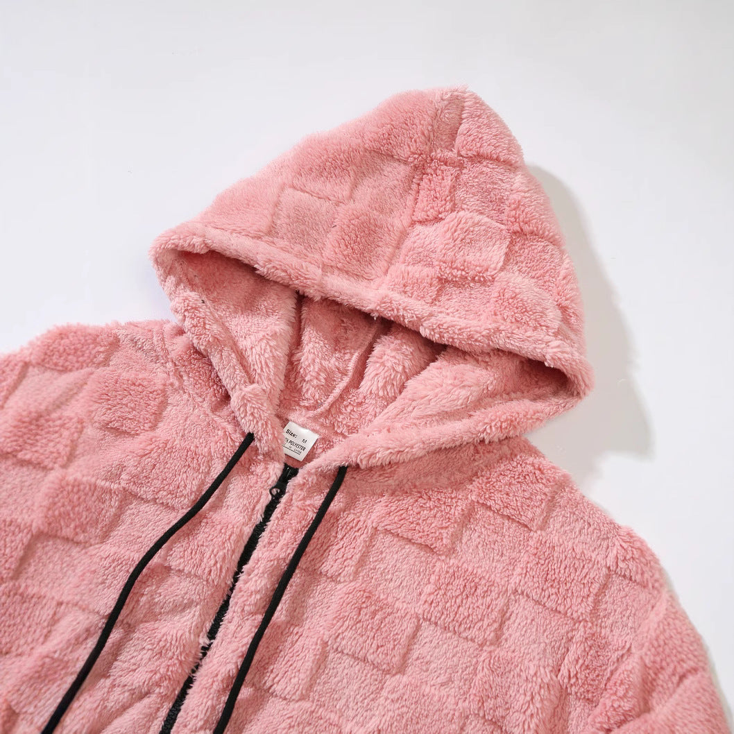 Big & Tall Men's Winter New Thickened And Velvet Hooded S-2XL