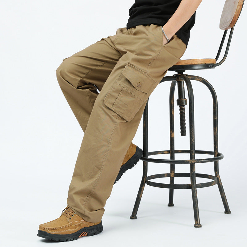 Big & Tall Men's Casual Tooling Straight Pants M-5XL