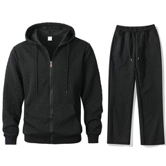 Big & Tall Men's Jacquard Hoodie Pants Set S-2XL