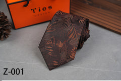 Men's High Density 8cm Leaves Petals Business Professional Tie-hand Style