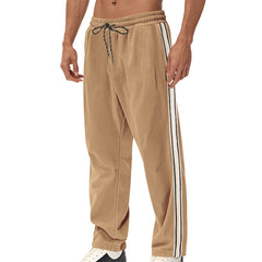 Big & Tall Men's Simple Strip Corduroy Sports Pants S-3XL