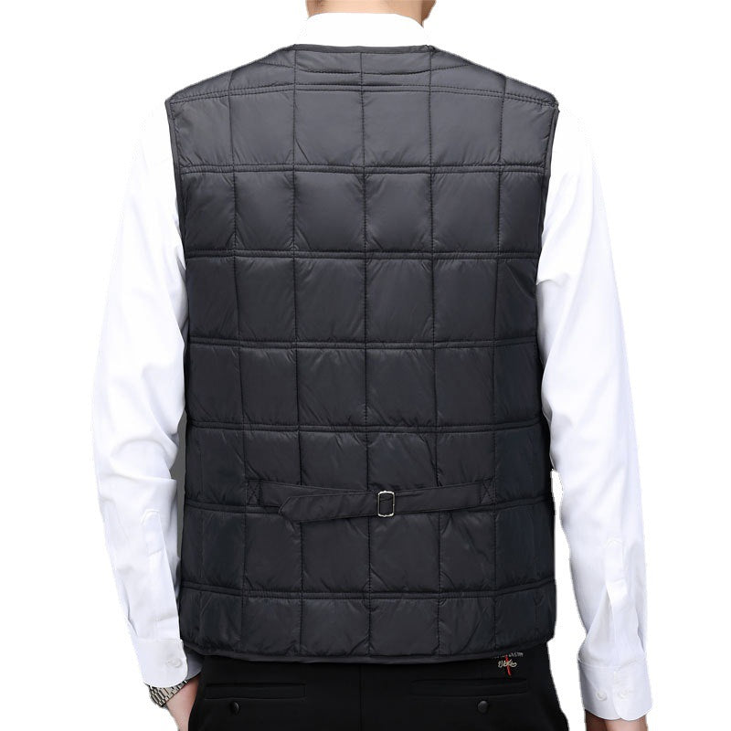 Big & Tall Men's Solid Color Warm Down Vest L-5XL
