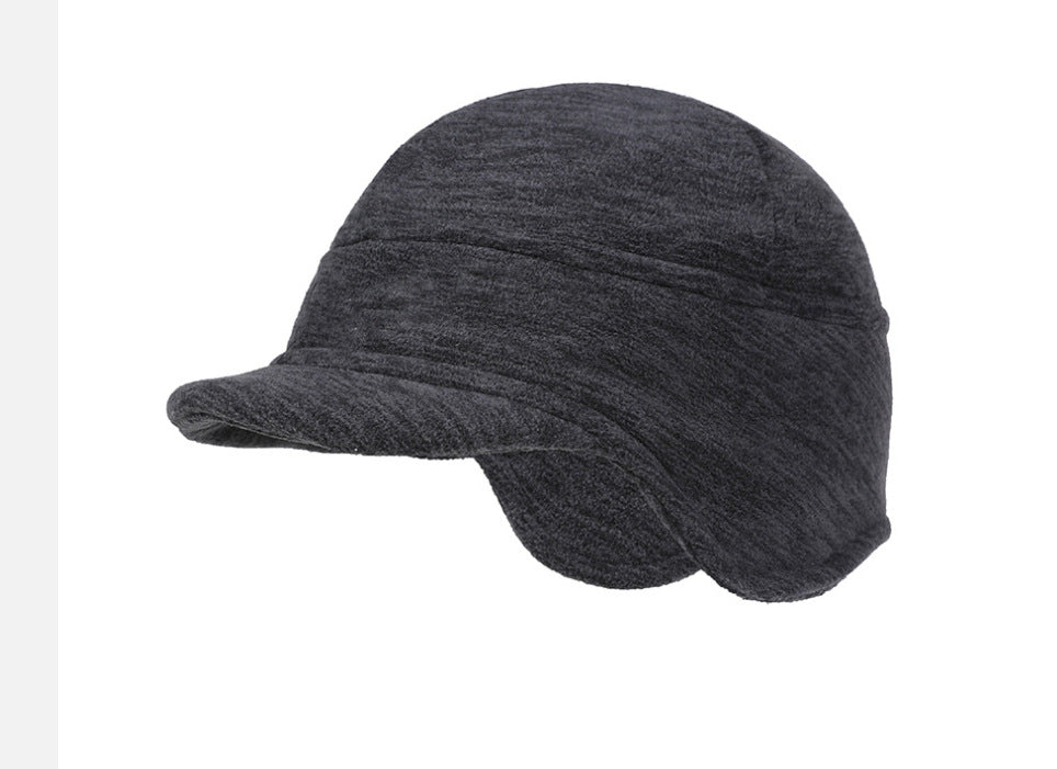 Fleece Short-brimmed Cap Warm Windproof Hat