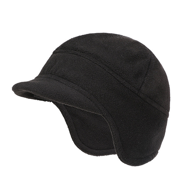 Fleece Short-brimmed Cap Warm Windproof Hat