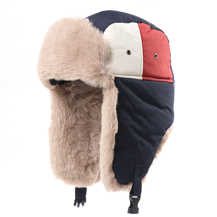 Color Matching Thick Outdoor Warm Pilot Cap