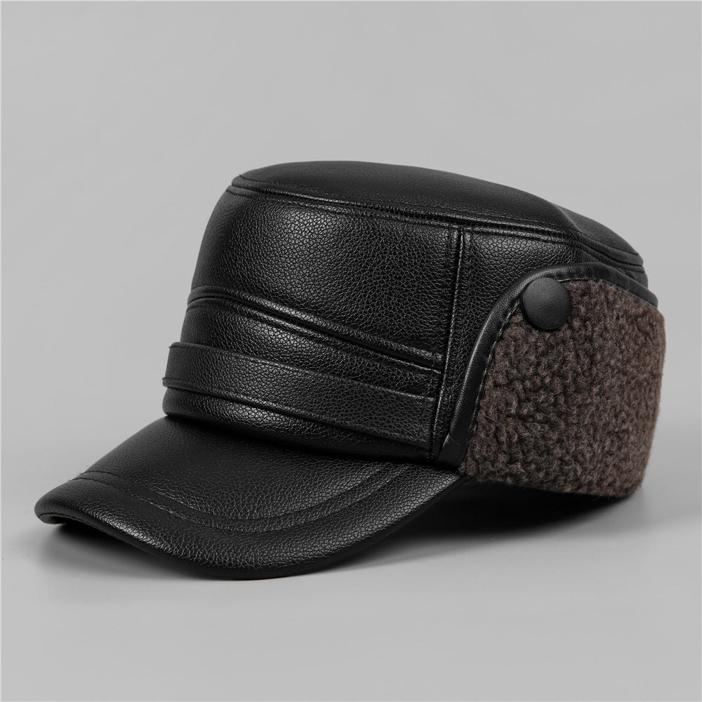Warm Cold Ear Protection Flat Cap