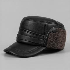 Warm Cold Ear Protection Flat Cap