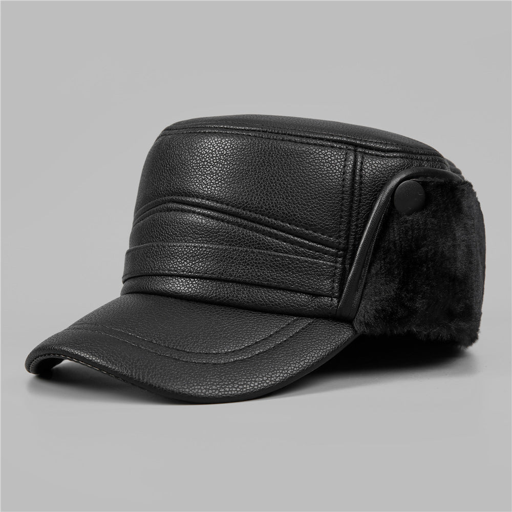 Warm Cold Ear Protection Flat Cap
