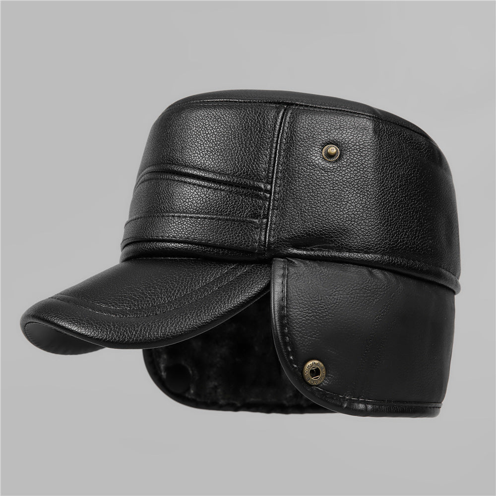 Warm Cold Ear Protection Flat Cap