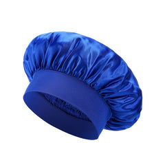 High Stretch Shower Cap Solid Color Satin Hair Care Hat