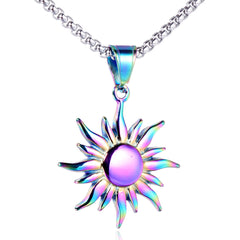 Men's Hip-Hop Sun Pendant Necklace