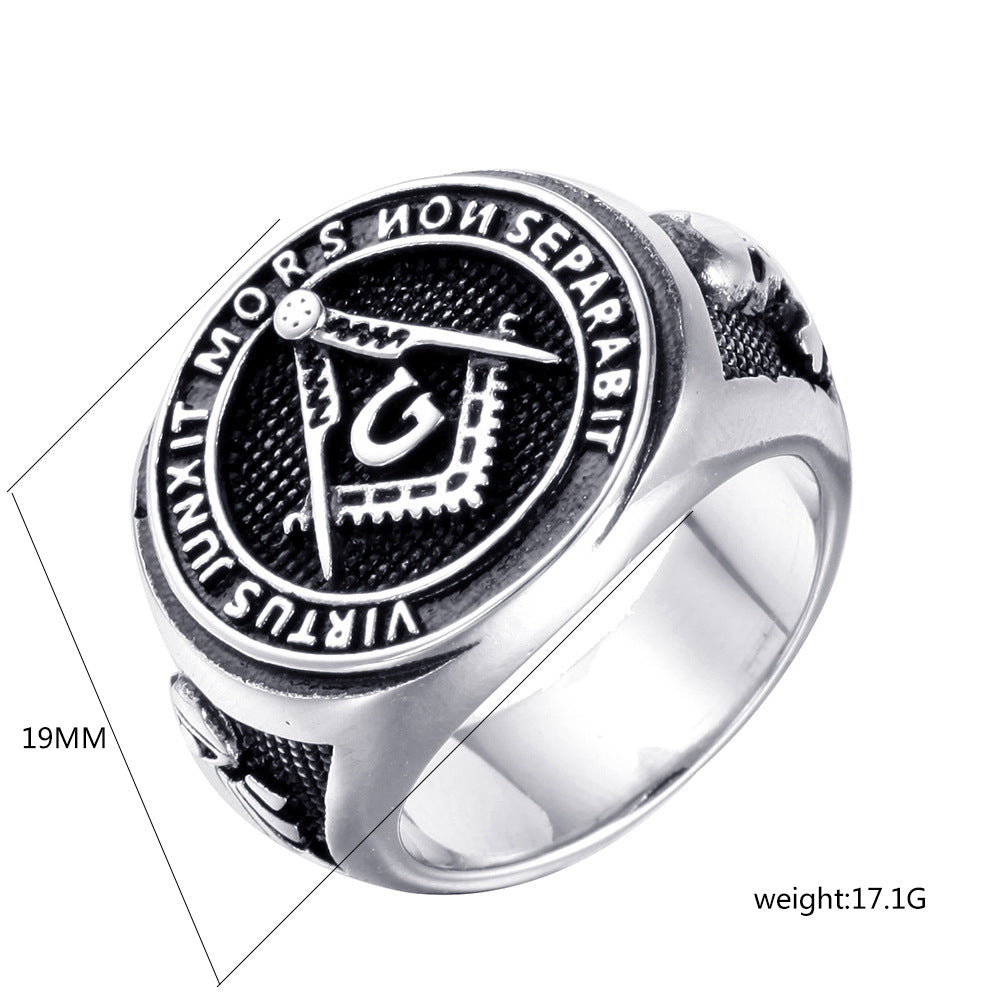 Vintage Masonic Logo Men's Ring