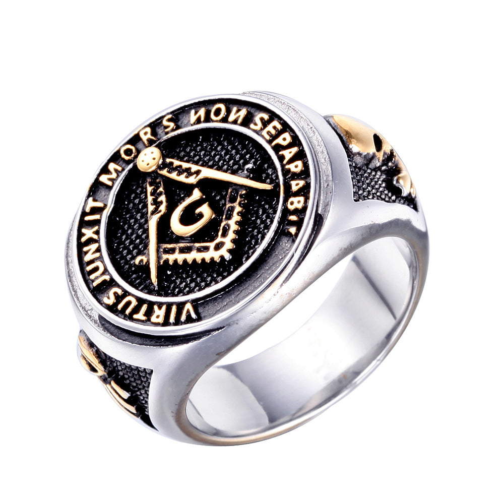 Vintage Masonic Logo Men's Ring
